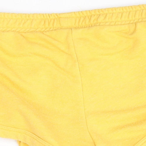 Matalan Girls Yellow   Sweat Shorts Size 5 Years