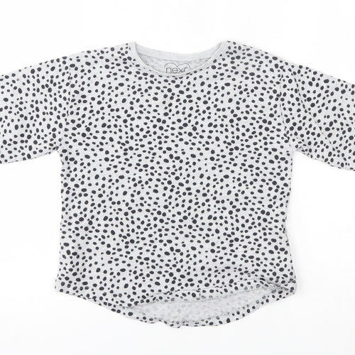 NEXT Boys Grey Animal Print  Basic T-Shirt Size 5-6 Years