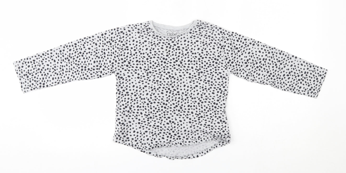 NEXT Boys Grey Animal Print  Basic T-Shirt Size 5-6 Years