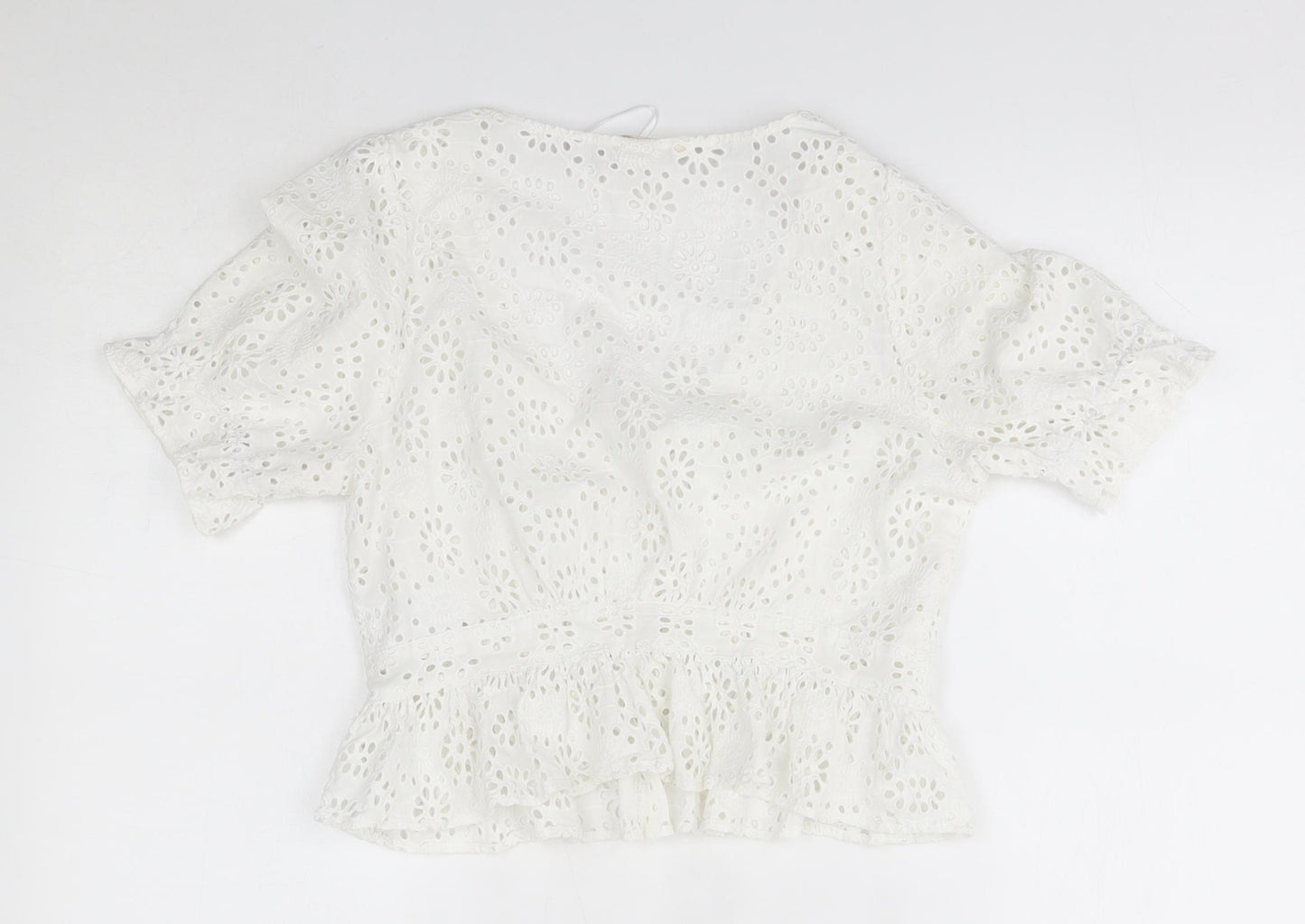 H&M Womens White   Basic Blouse Size 10