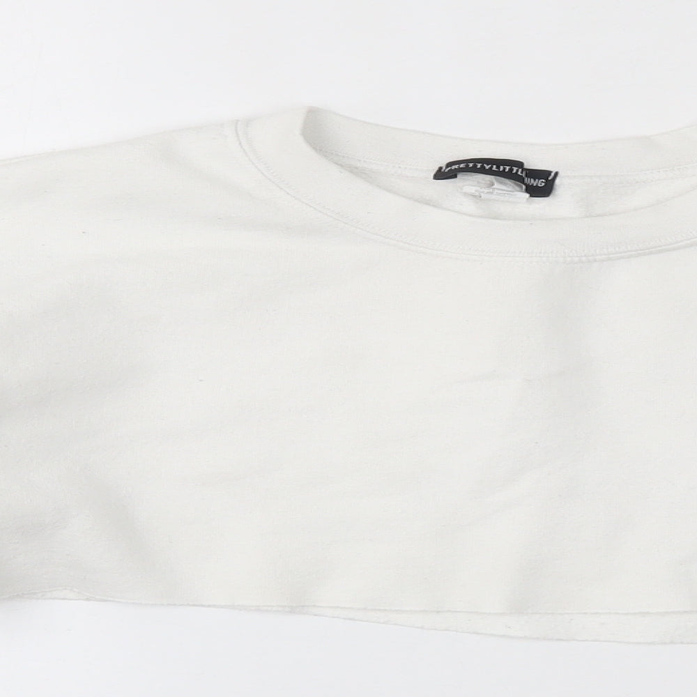 PRETTYLITTLETHING Womens White   Pullover Jumper Size S