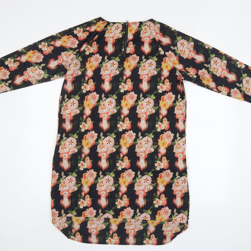 Golddigga Womens Multicoloured Floral  Pinafore/Dungaree Dress