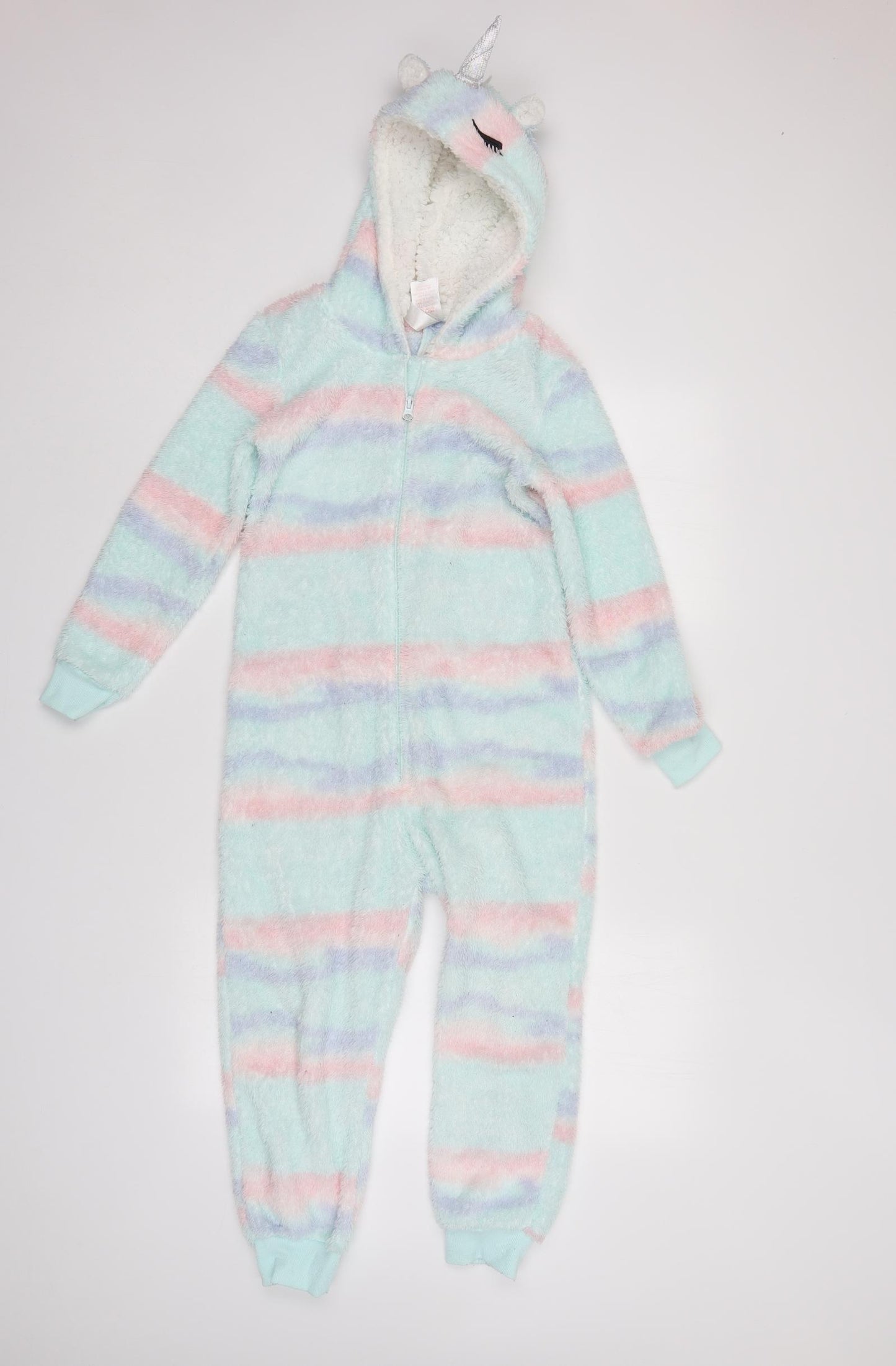 Peacocks Girls Multicoloured Striped   One Piece Size 8-9 Years