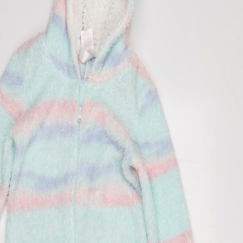 Peacocks Girls Multicoloured Striped   One Piece Size 8-9 Years