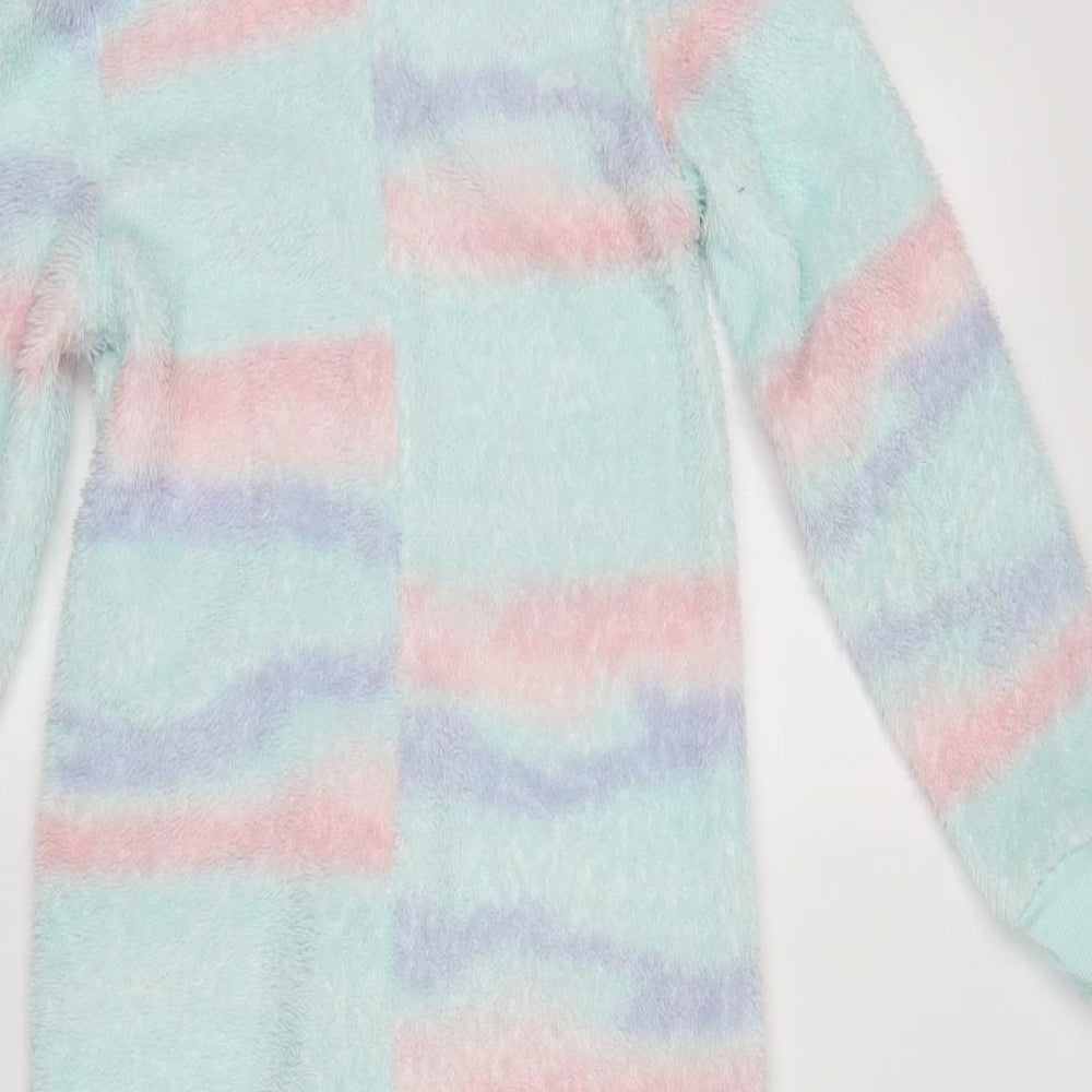 Peacocks Girls Multicoloured Striped   One Piece Size 8-9 Years