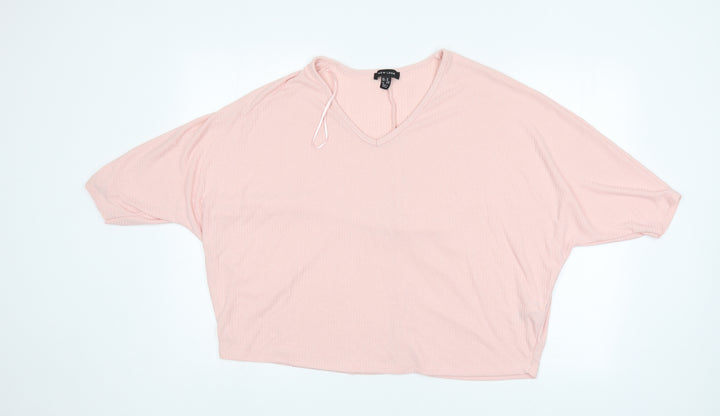 New Look Womens Pink Basic Blouse Size M