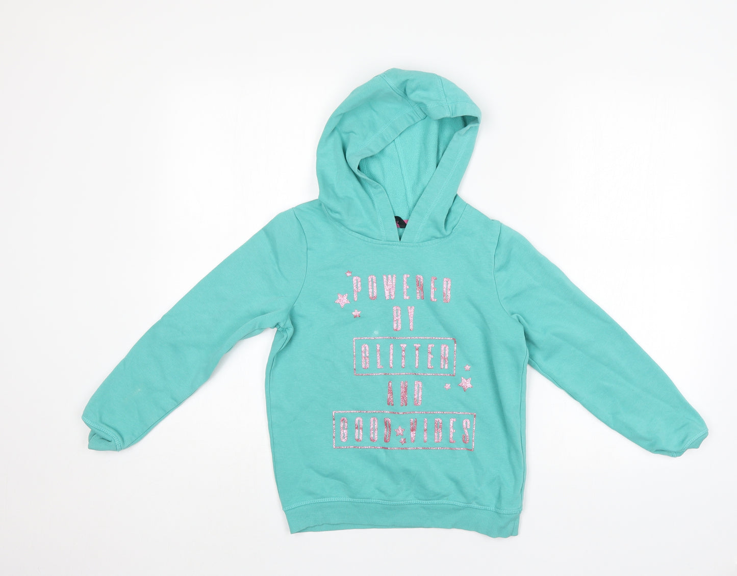 George Girls Green   Pullover Hoodie Size 9-10 Years