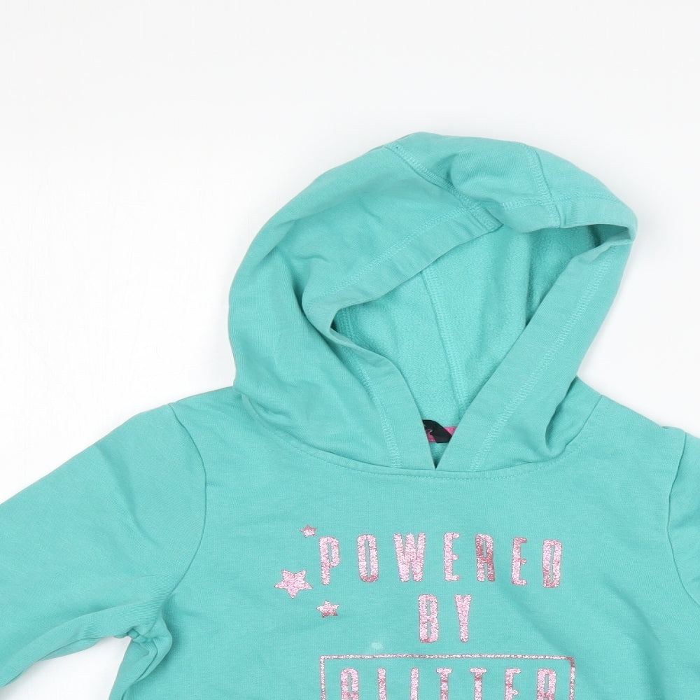 George Girls Green   Pullover Hoodie Size 9-10 Years