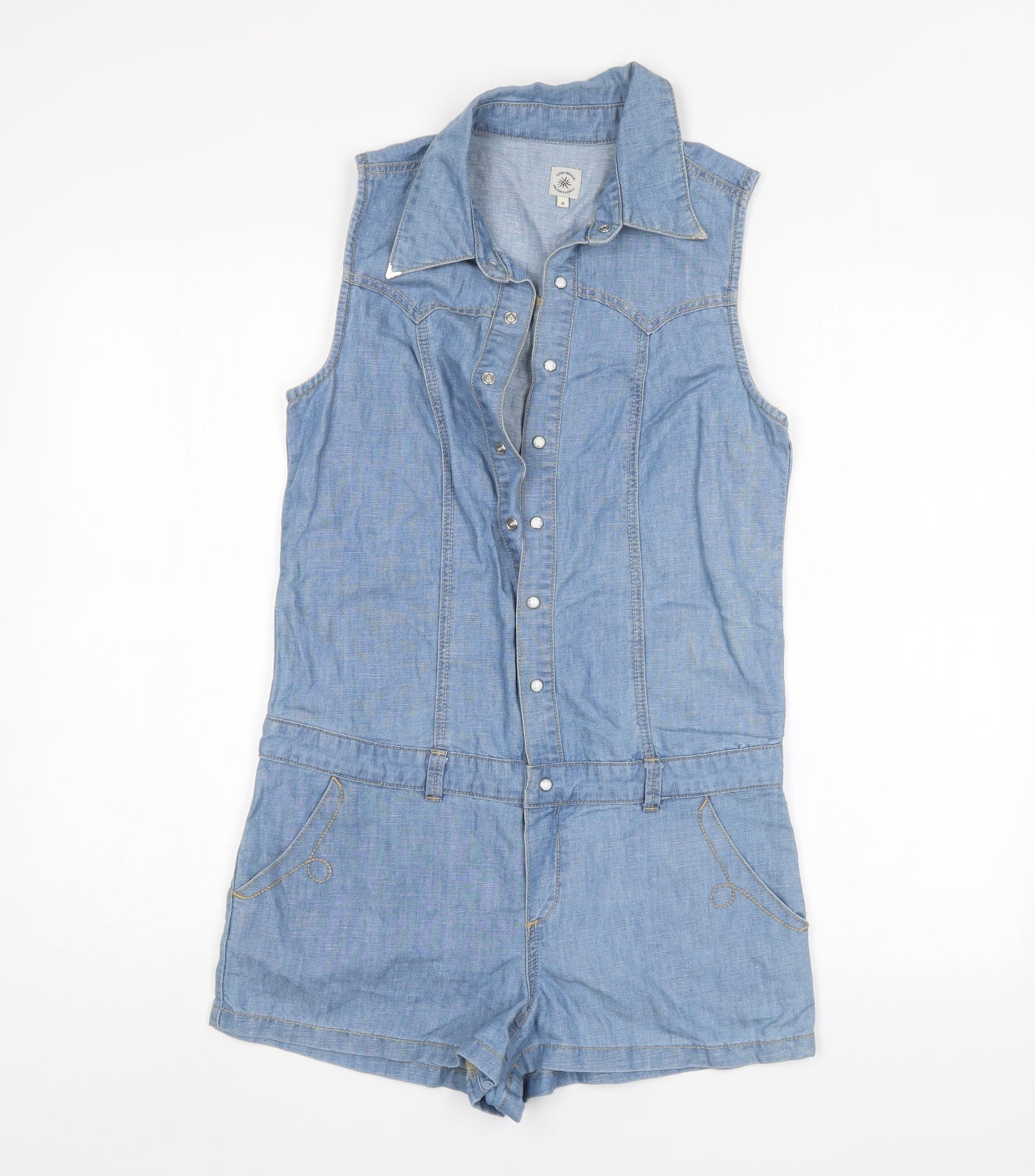 River Island Womens Blue   Shorts One-Piece Size 8