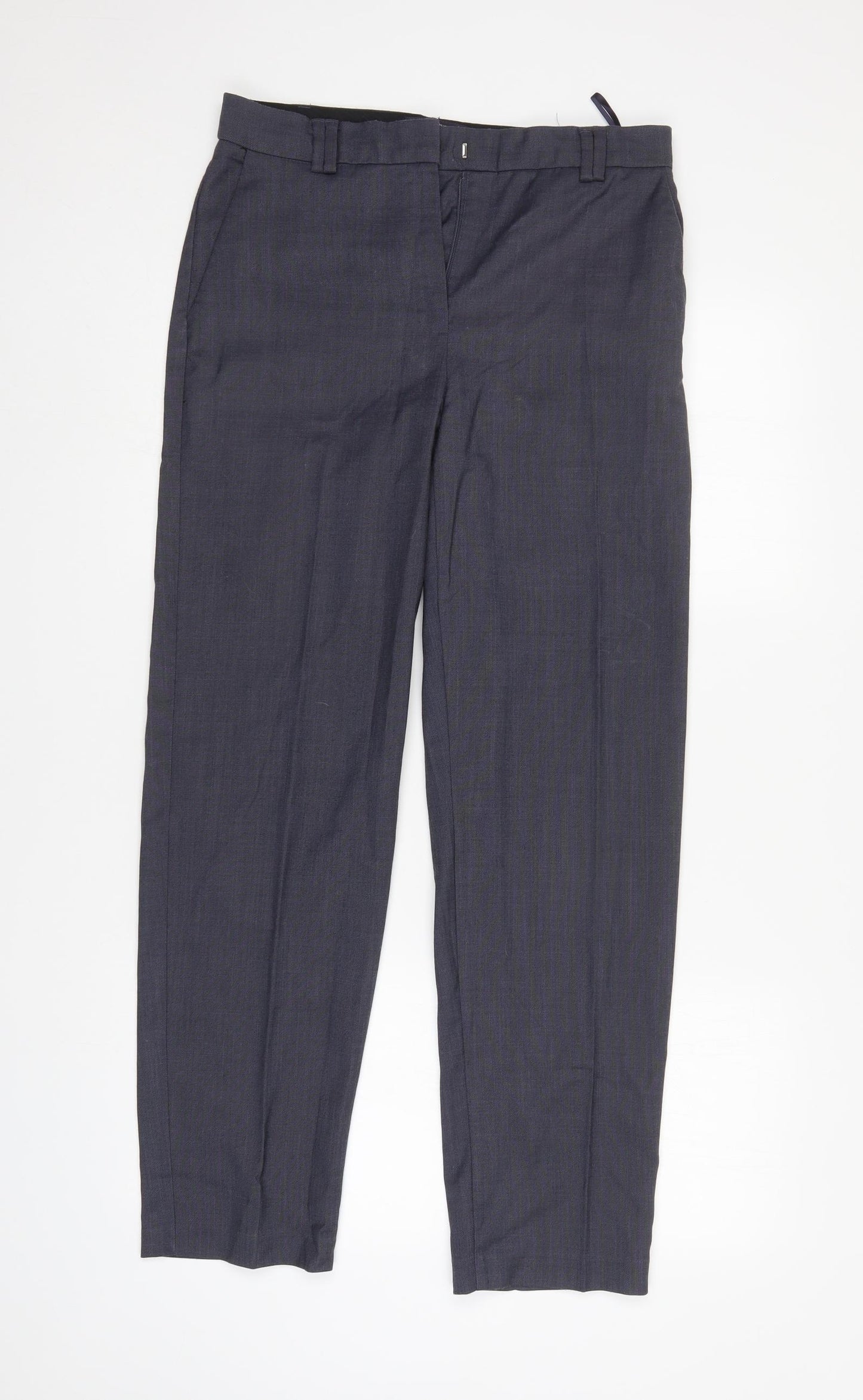 M&S Womens Grey   Trousers  Size 8 L30 in
