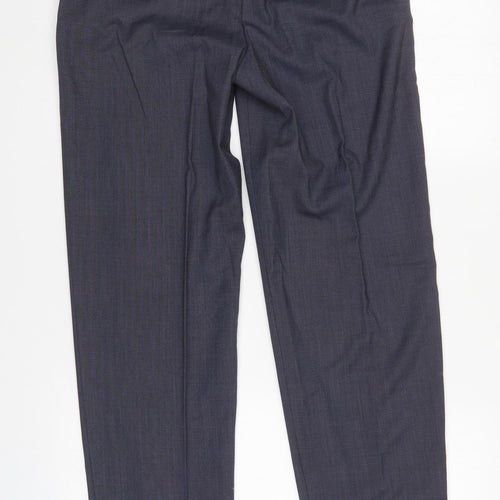M&S Womens Grey   Trousers  Size 8 L30 in