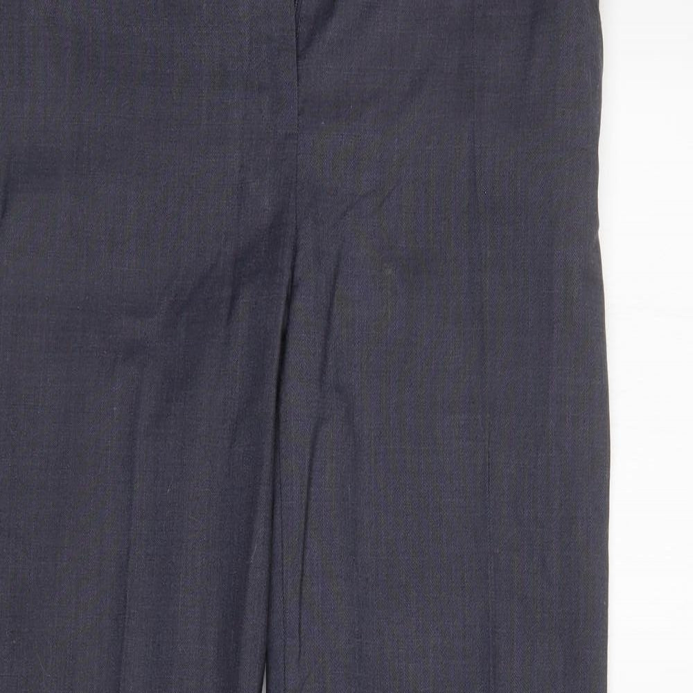 M&S Womens Grey   Trousers  Size 8 L30 in
