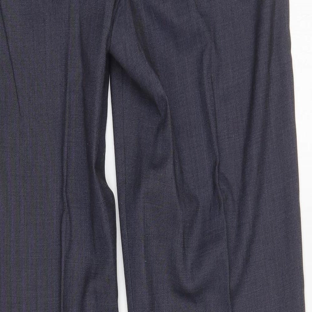 M&S Womens Grey   Trousers  Size 8 L30 in