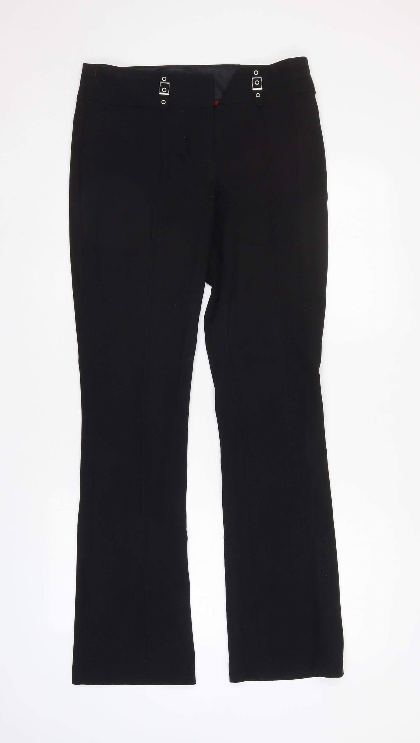 Next  Womens Black   Trousers  Size 10 L33 in