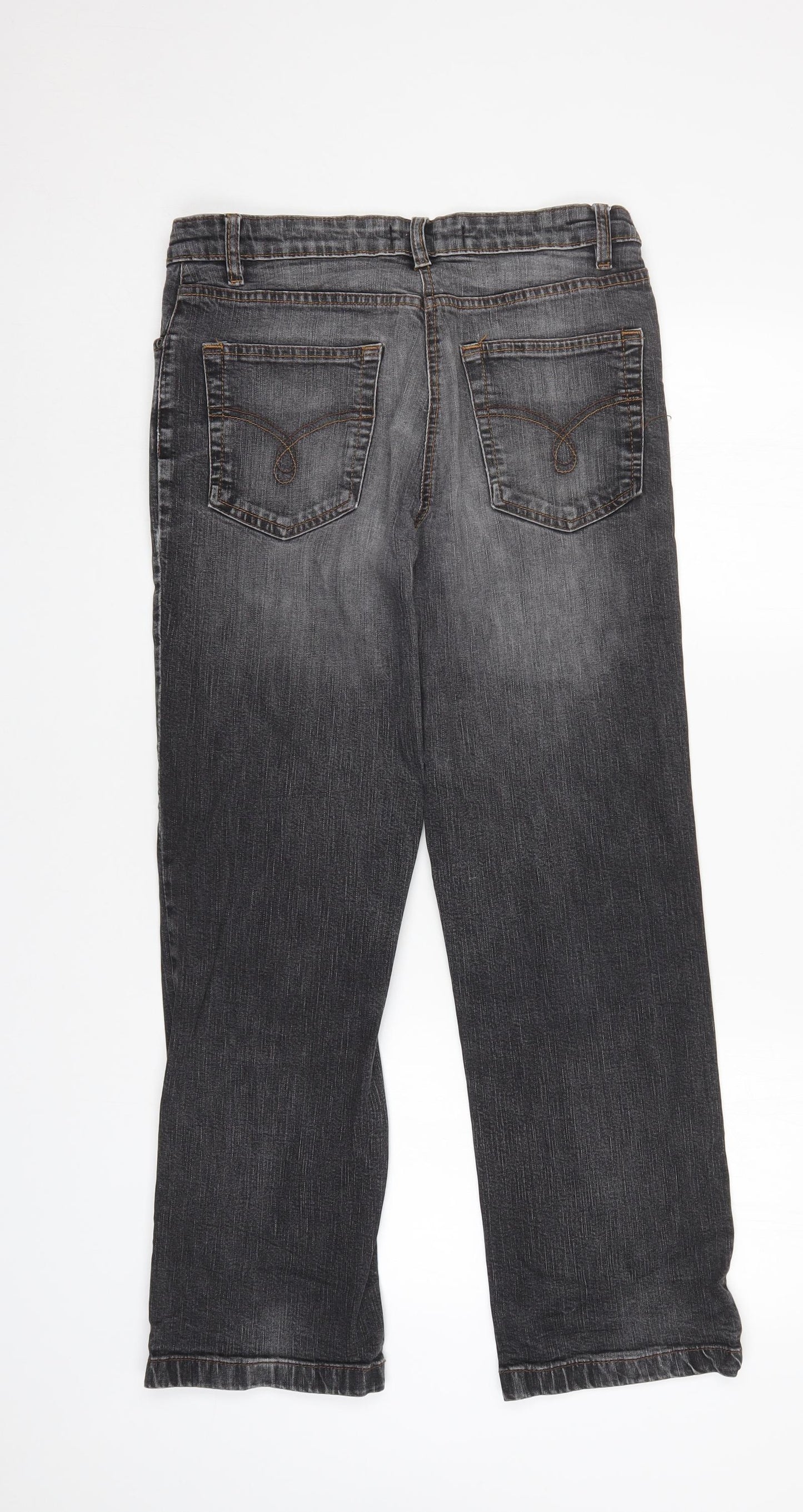 Papaya Womens Black   Straight Jeans Size 12 L28 in