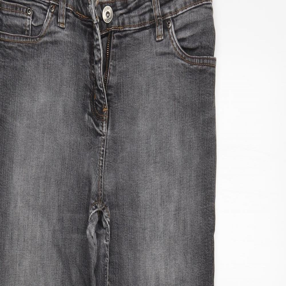 Papaya Womens Black   Straight Jeans Size 12 L28 in