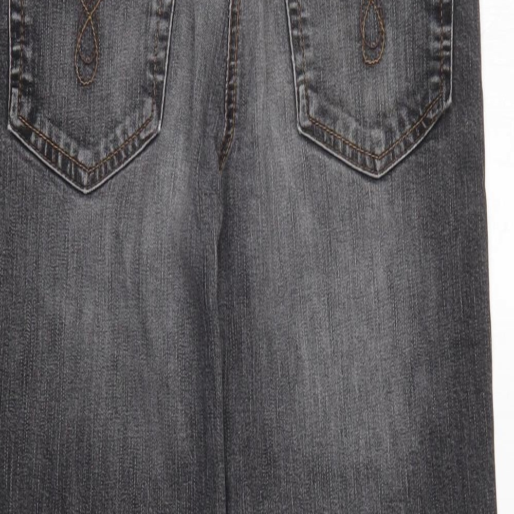 Papaya Womens Black   Straight Jeans Size 12 L28 in