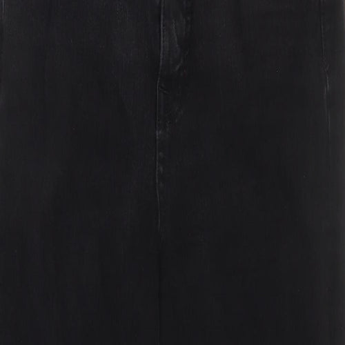 M&S Womens Black   Straight Jeans Size 10 L28 in