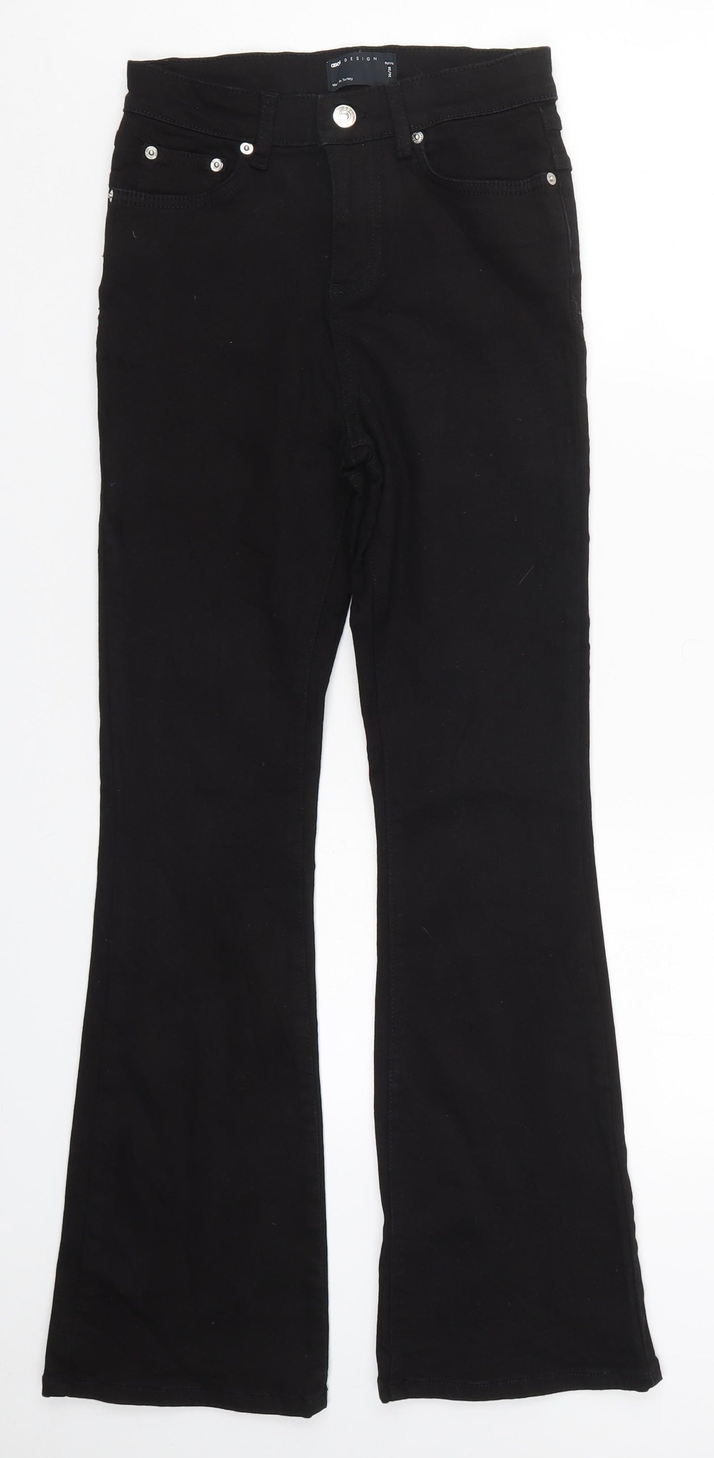 ASOS Womens Black  Denim Bootcut Jeans Size 26 in L28 in