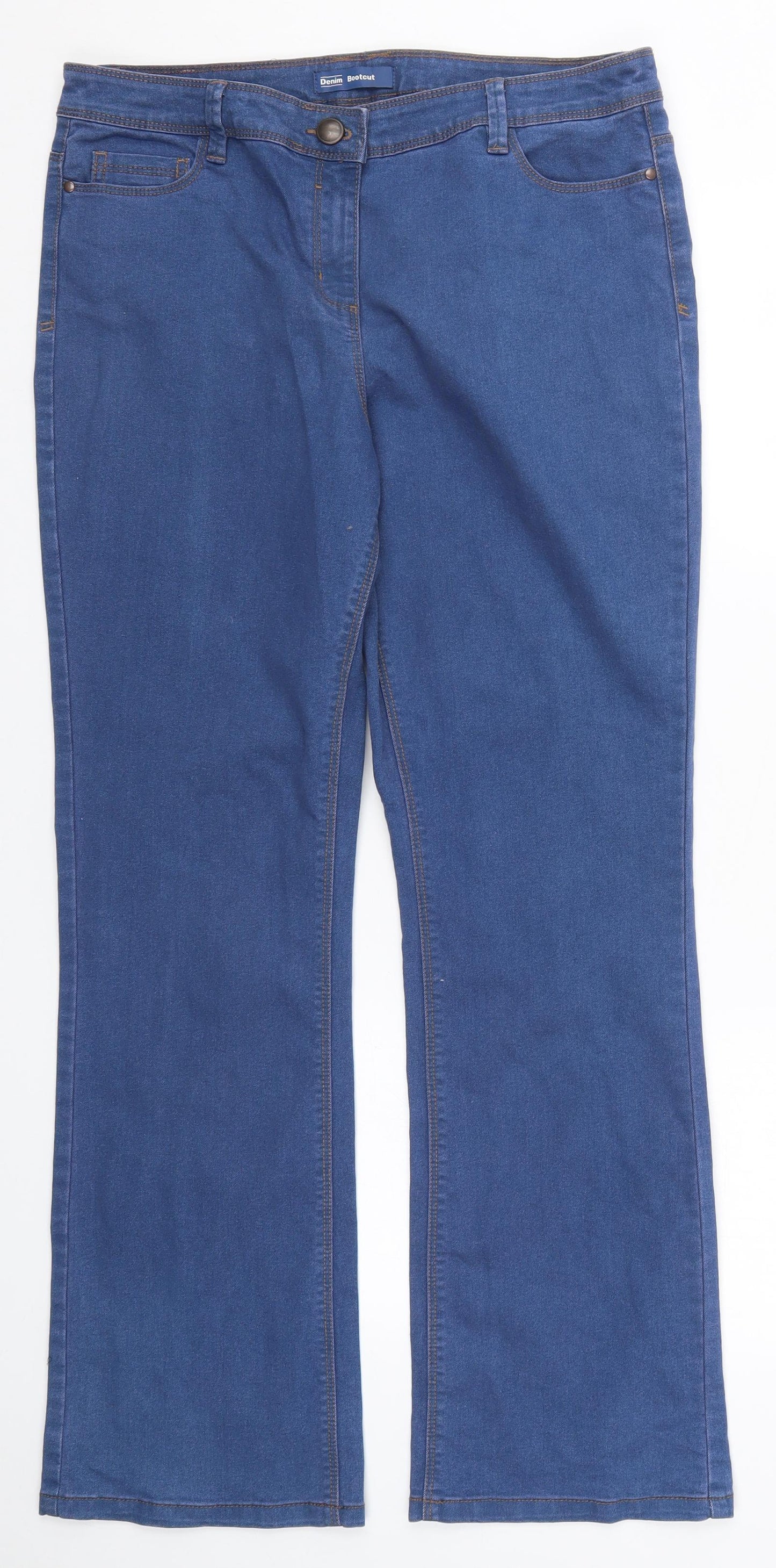 BHS Womens Blue  Denim Bootcut Jeans Size 14 L30 in