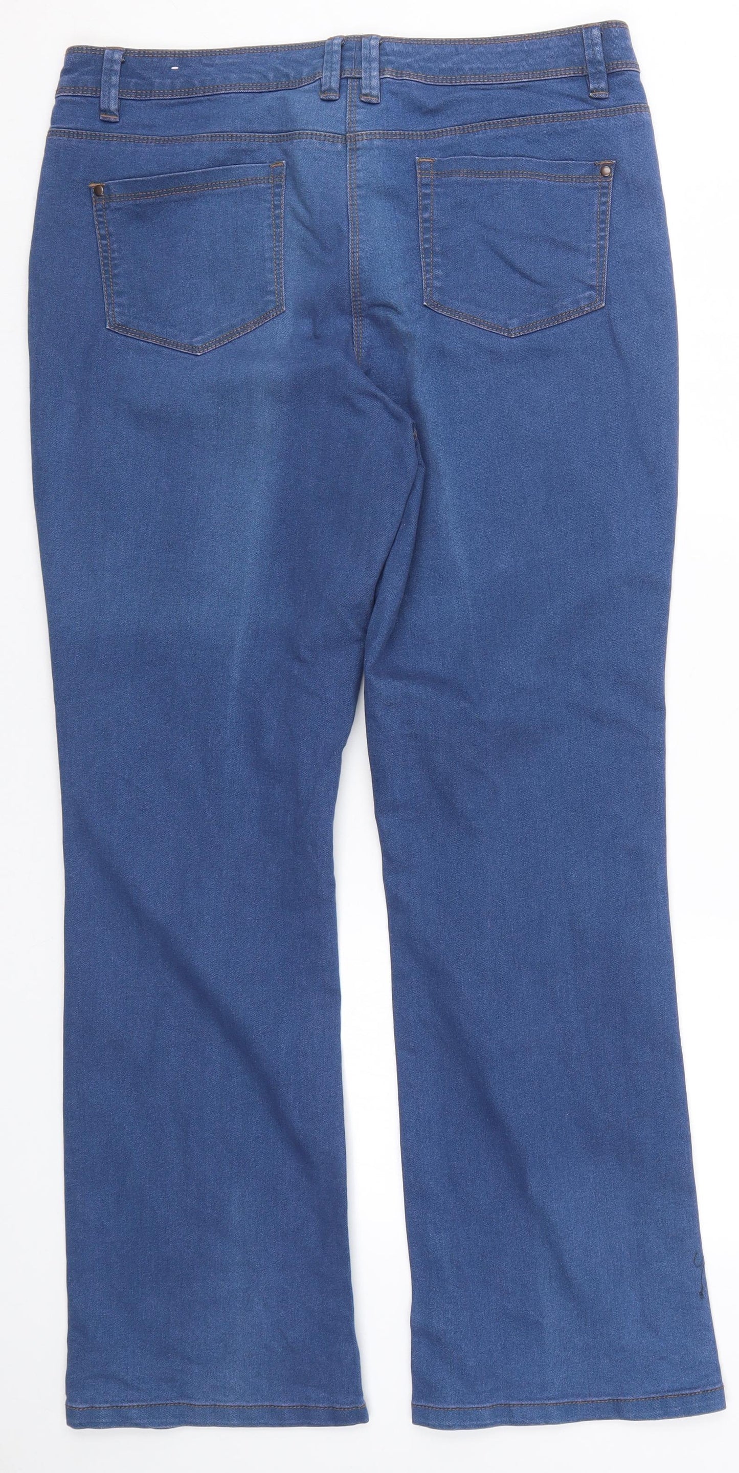 BHS Womens Blue  Denim Bootcut Jeans Size 14 L30 in
