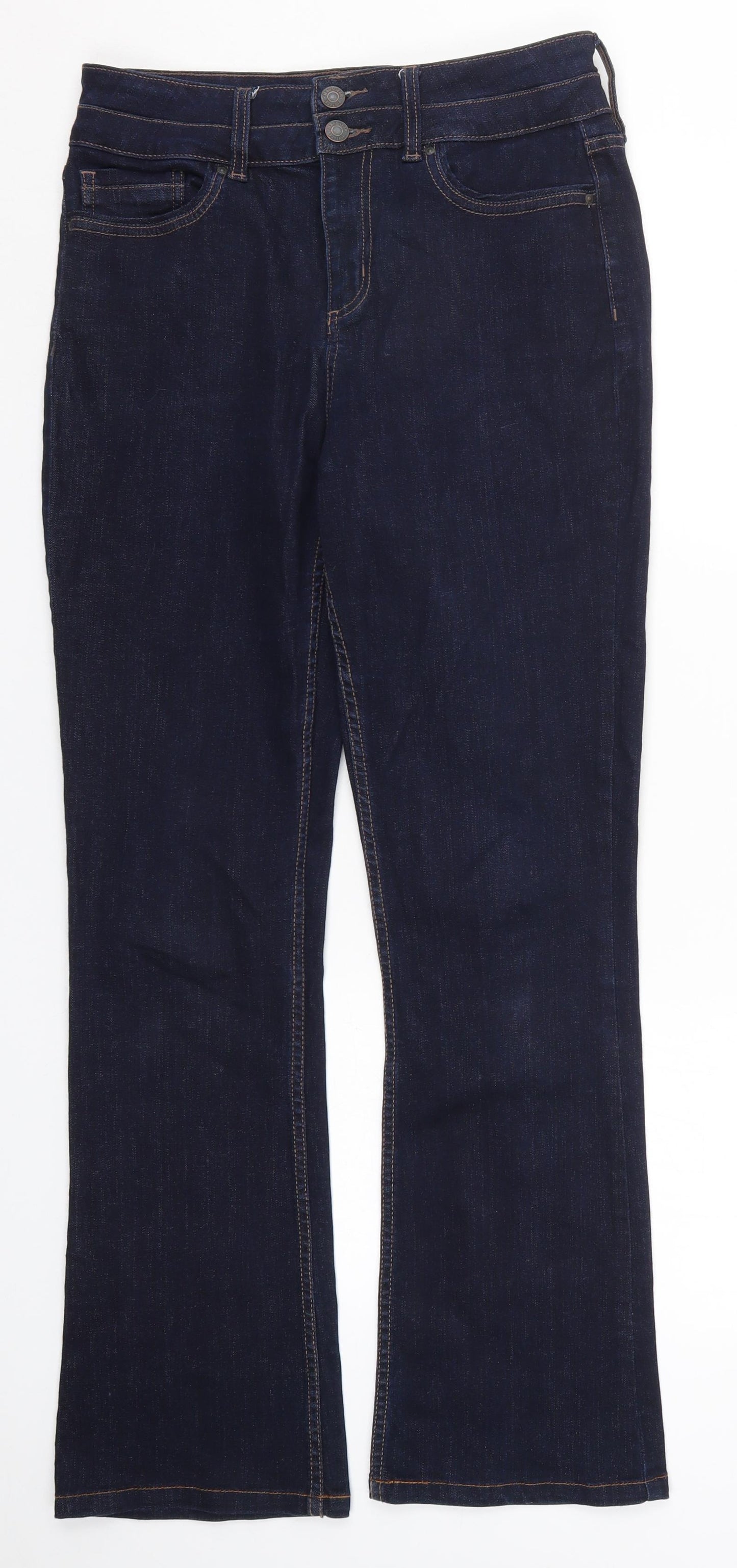 F&F Womens Blue  Denim Bootcut Jeans Size 10 L29 in