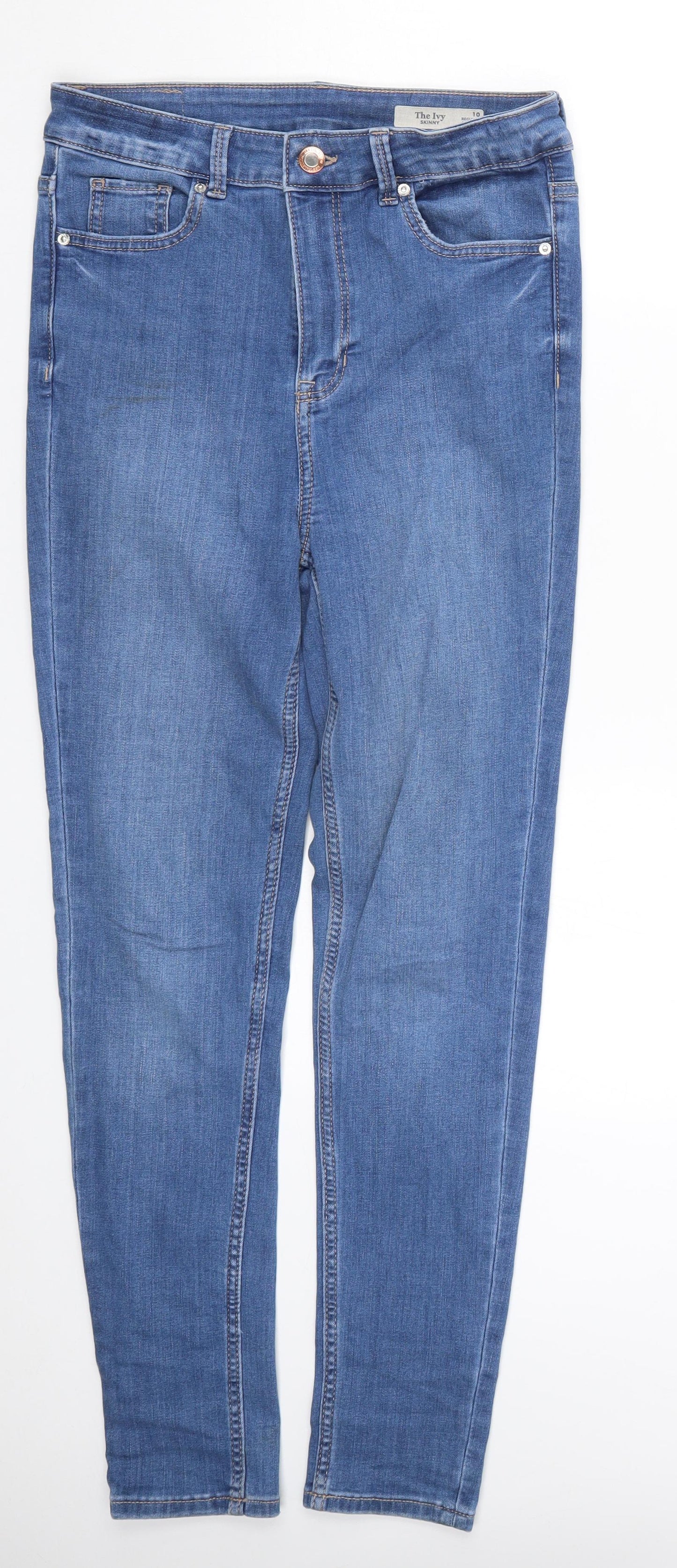 Marks and Spencer Womens Blue  Denim Skinny Jeans Size 10 L27 in