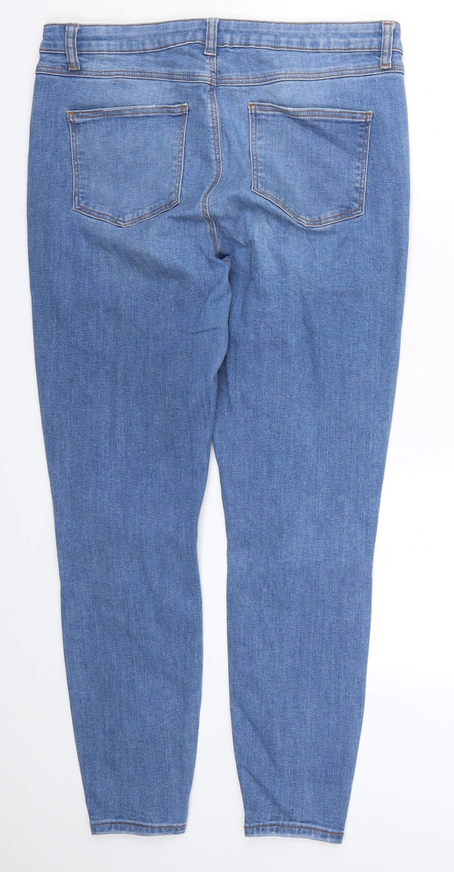 Denim Co Womens Blue  Denim Skinny Jeans Size 16 L27 in
