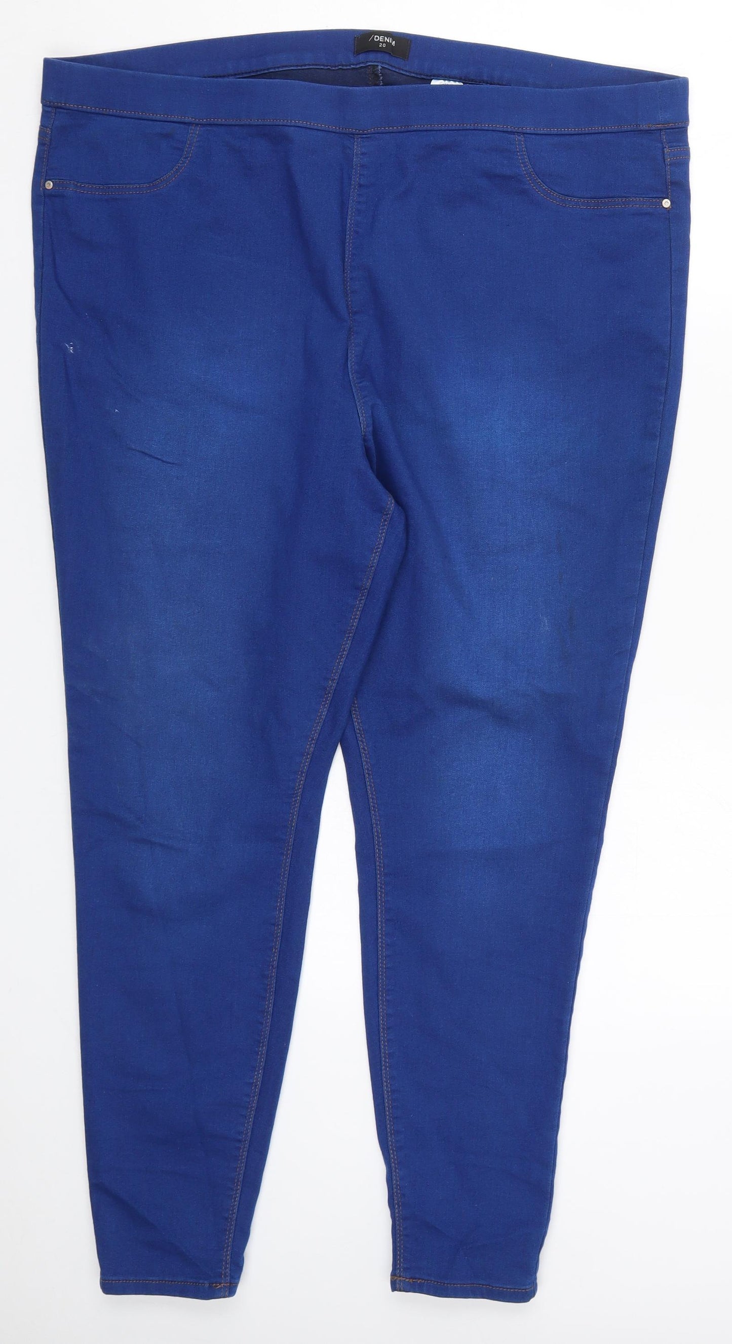 Matalan Womens Blue  Denim Jegging Jeans Size 20 L26 in