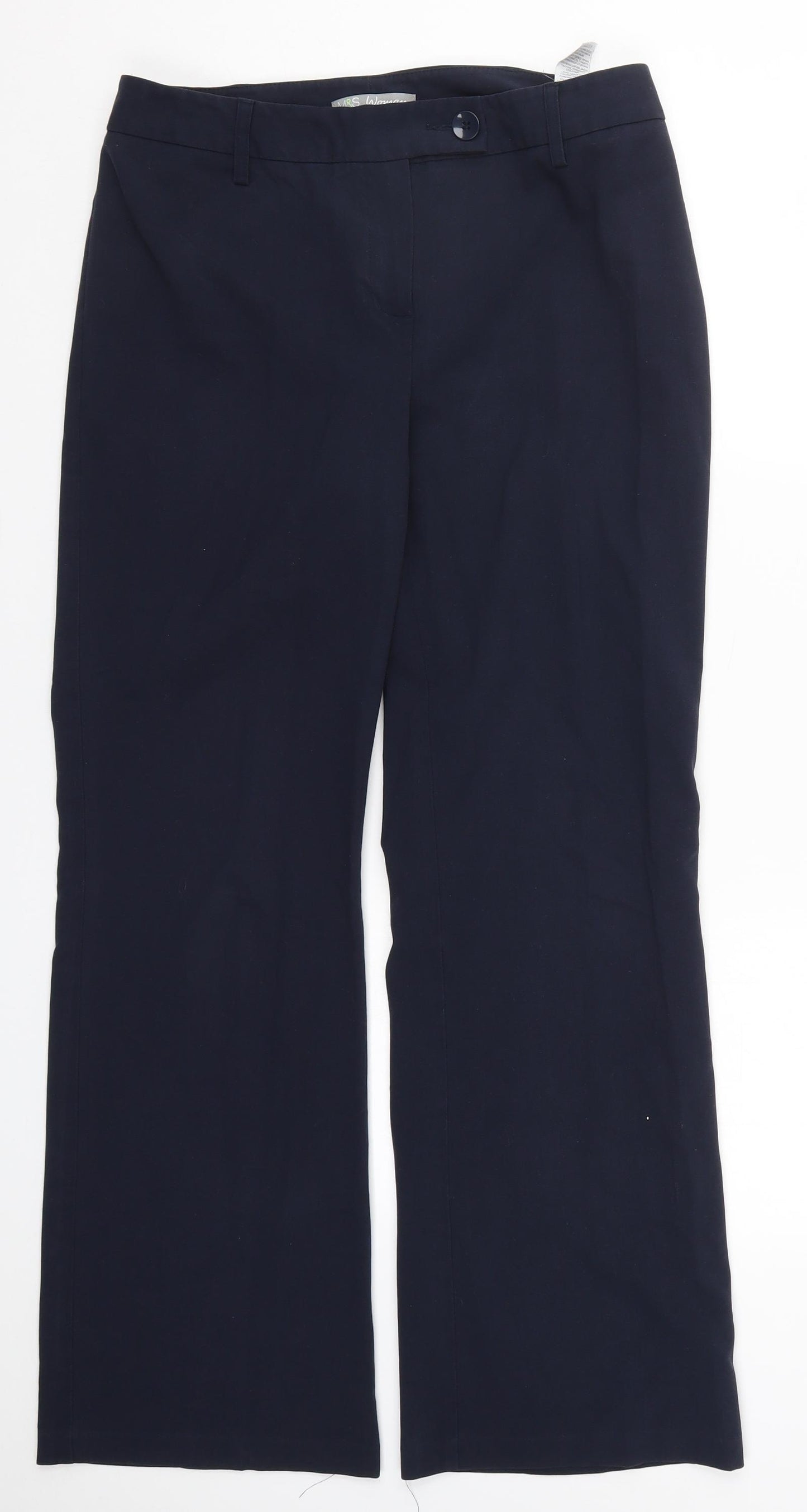 Marks and Spencer Womens Blue   Trousers  Size 12 L30 in