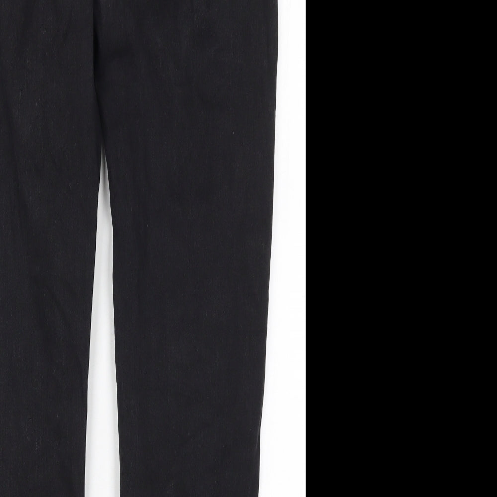 Marks and Spencer Womens Black  Denim Straight Jeans Size 18 L27 in