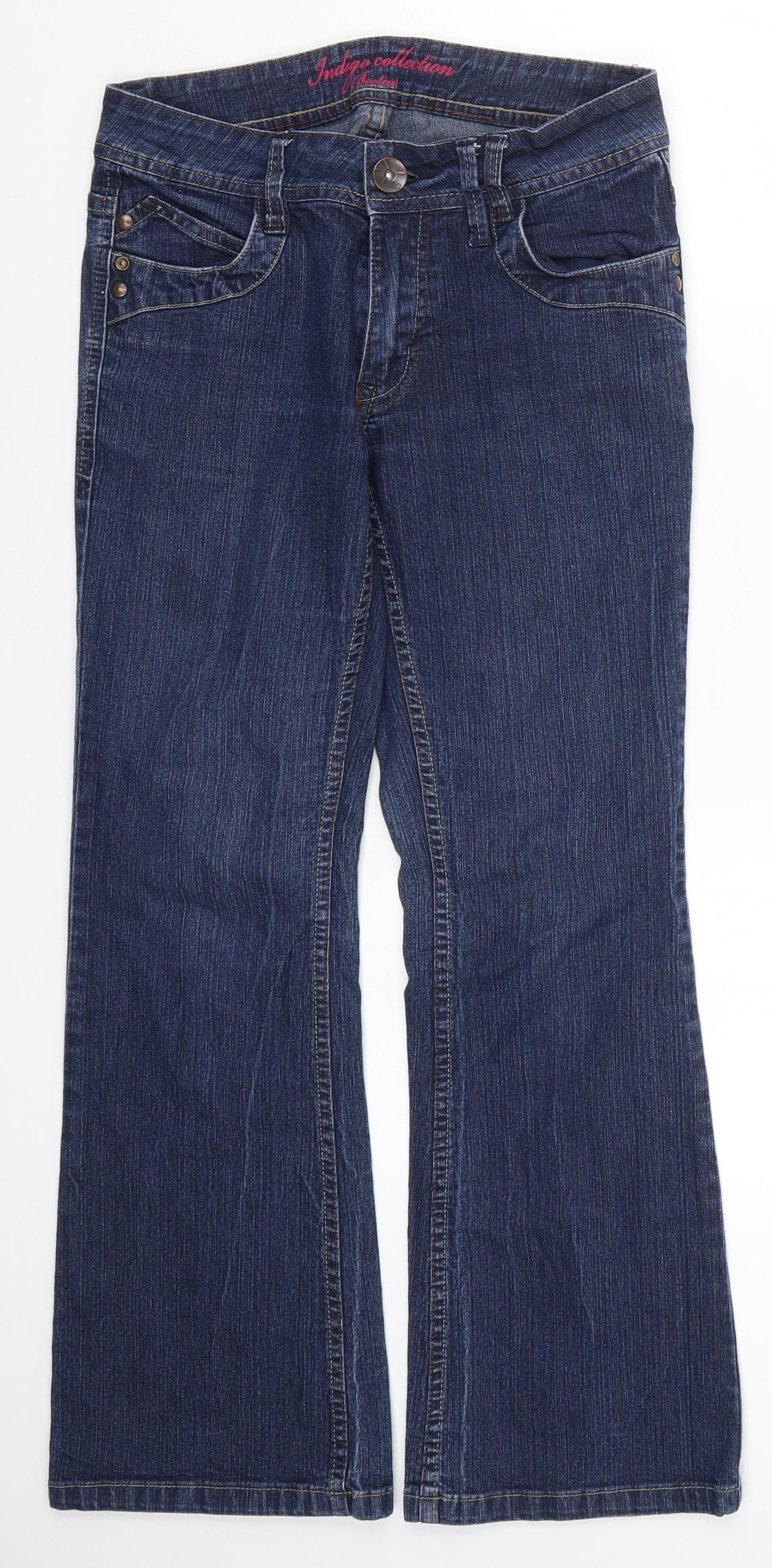 Marks and Spencer Womens Blue  Denim Bootcut Jeans Size 10 L27 in