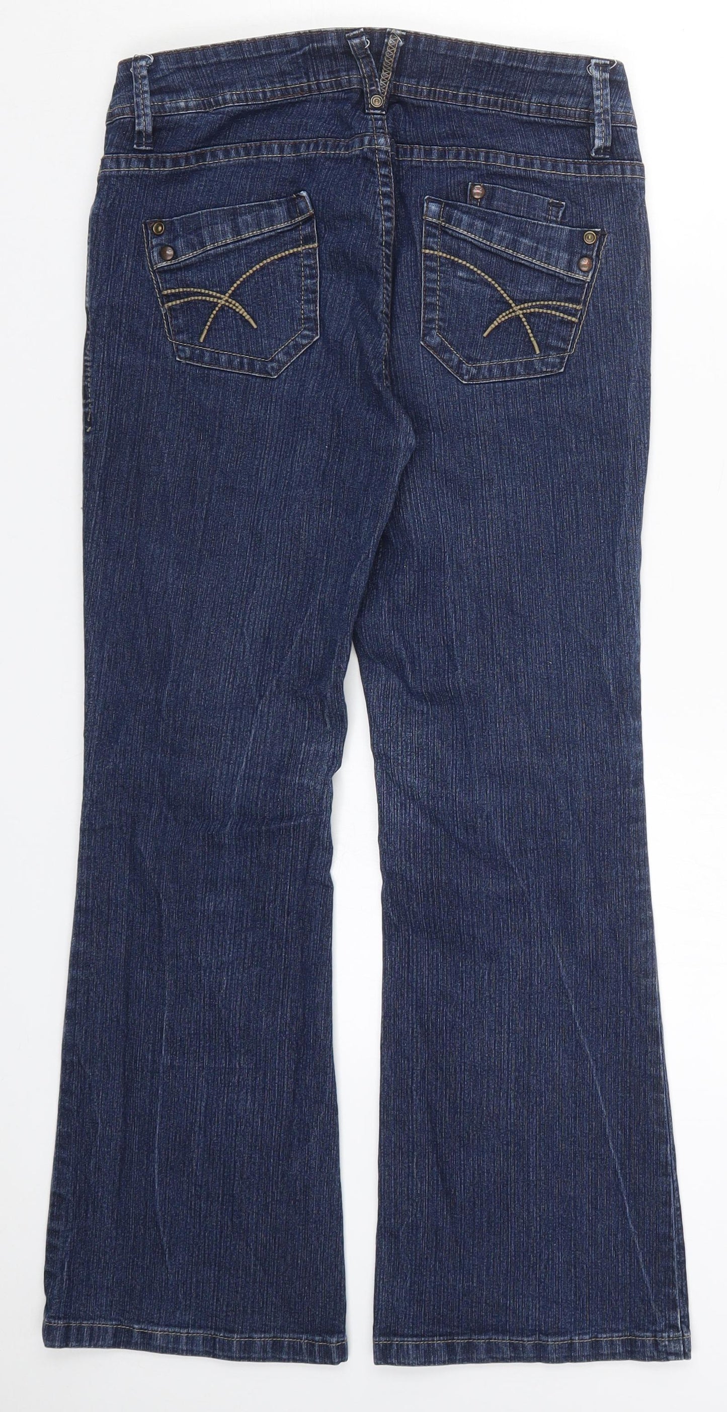Marks and Spencer Womens Blue  Denim Bootcut Jeans Size 10 L27 in