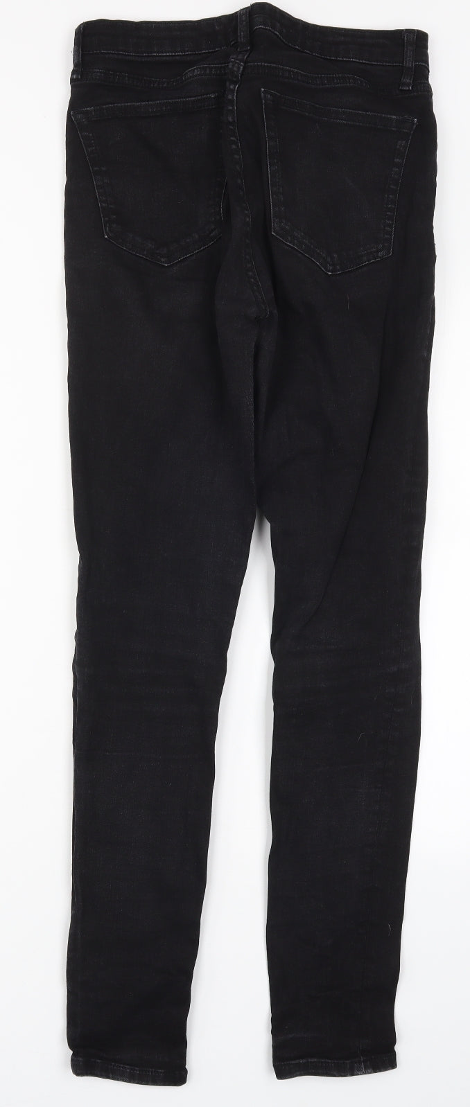 Mango Womens Black  Denim Skinny Jeans Size 10 L30 in