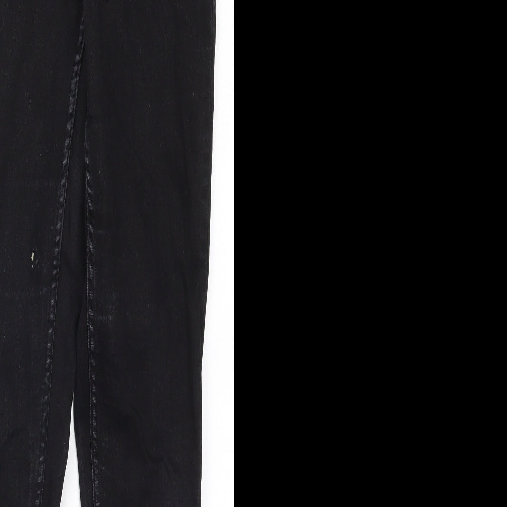 Mango Womens Black  Denim Skinny Jeans Size 10 L30 in