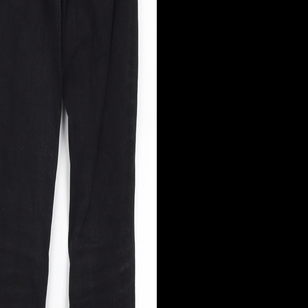 Mango Womens Black  Denim Skinny Jeans Size 10 L30 in