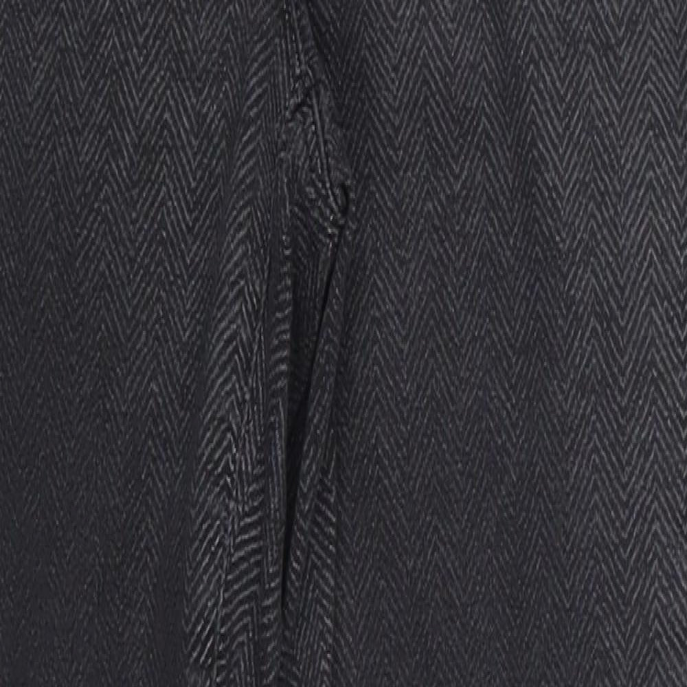 NEXT Womens Grey Herringbone Denim Skinny Jeans Size 8 L27 in