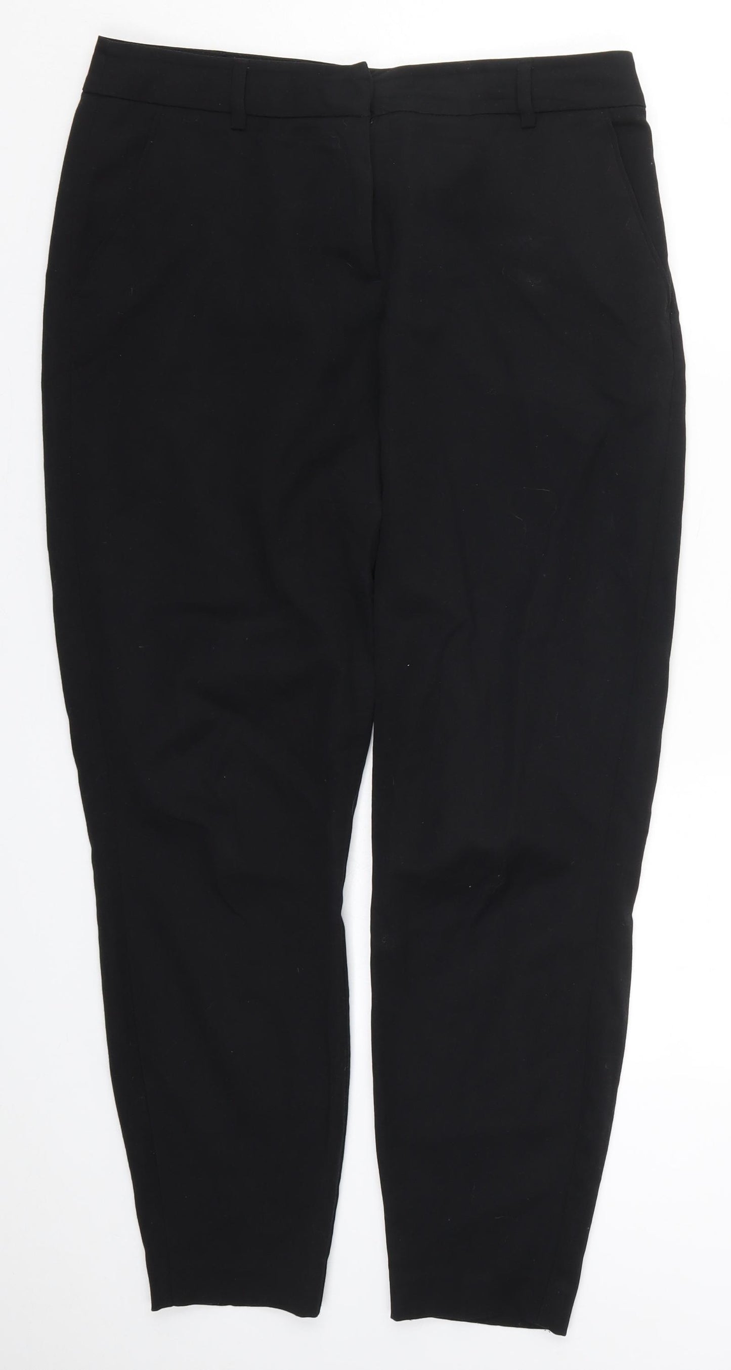 TU Womens Black   Trousers  Size 12 L28 in