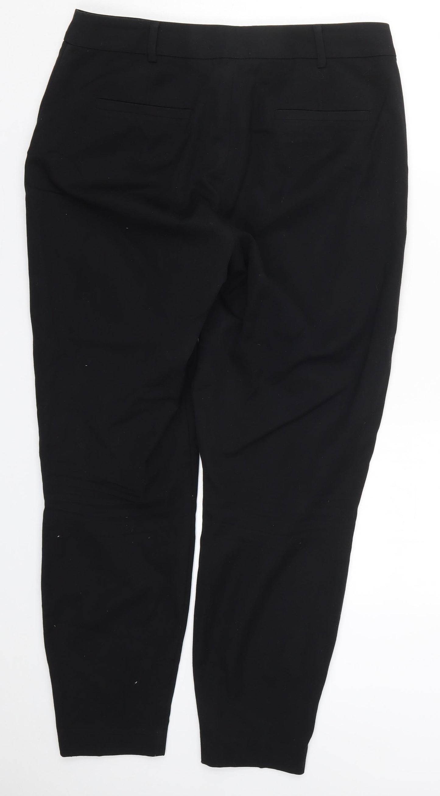 TU Womens Black   Trousers  Size 12 L28 in