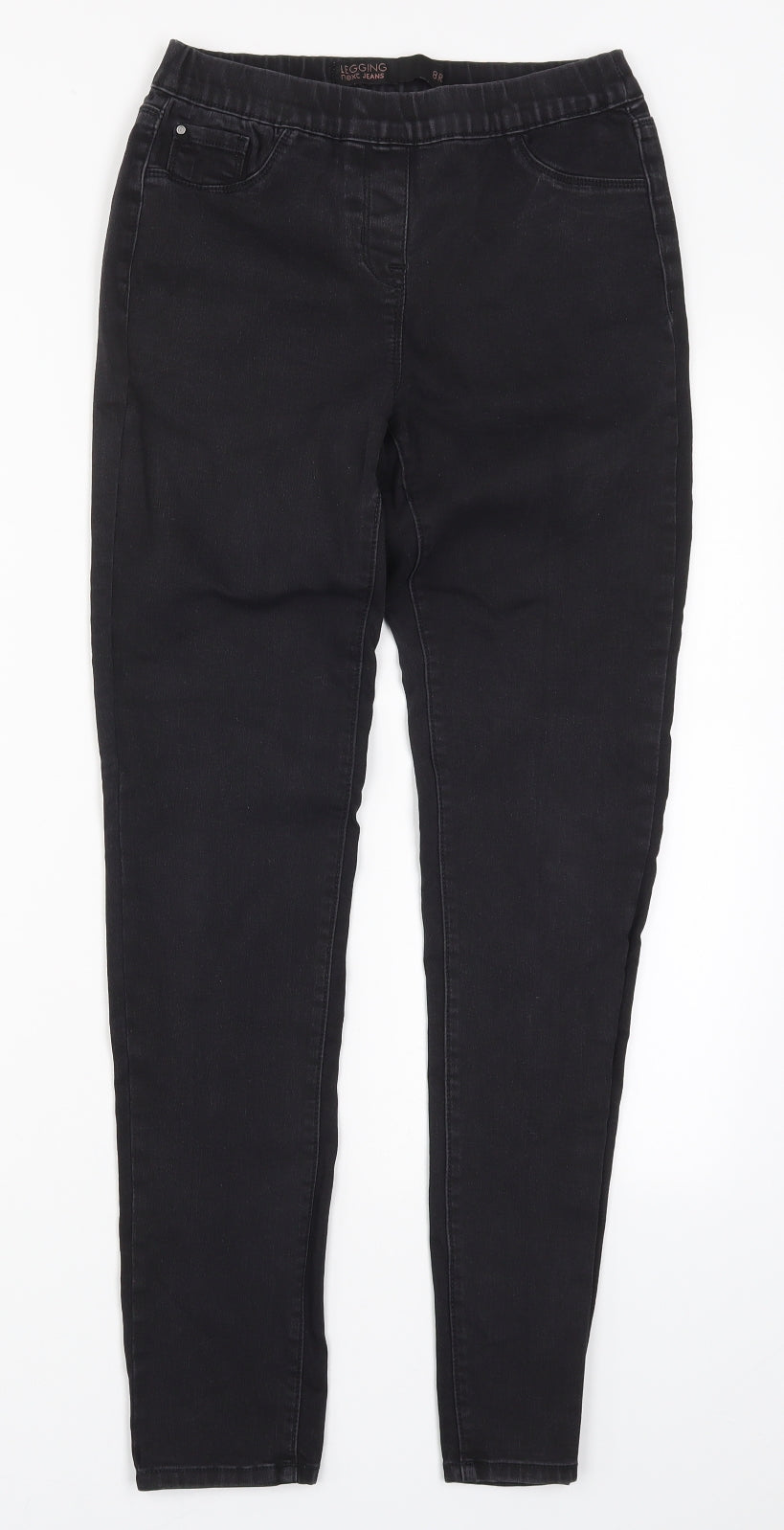 NEXT Womens Black  Denim Jegging Jeans Size 8 L28 in