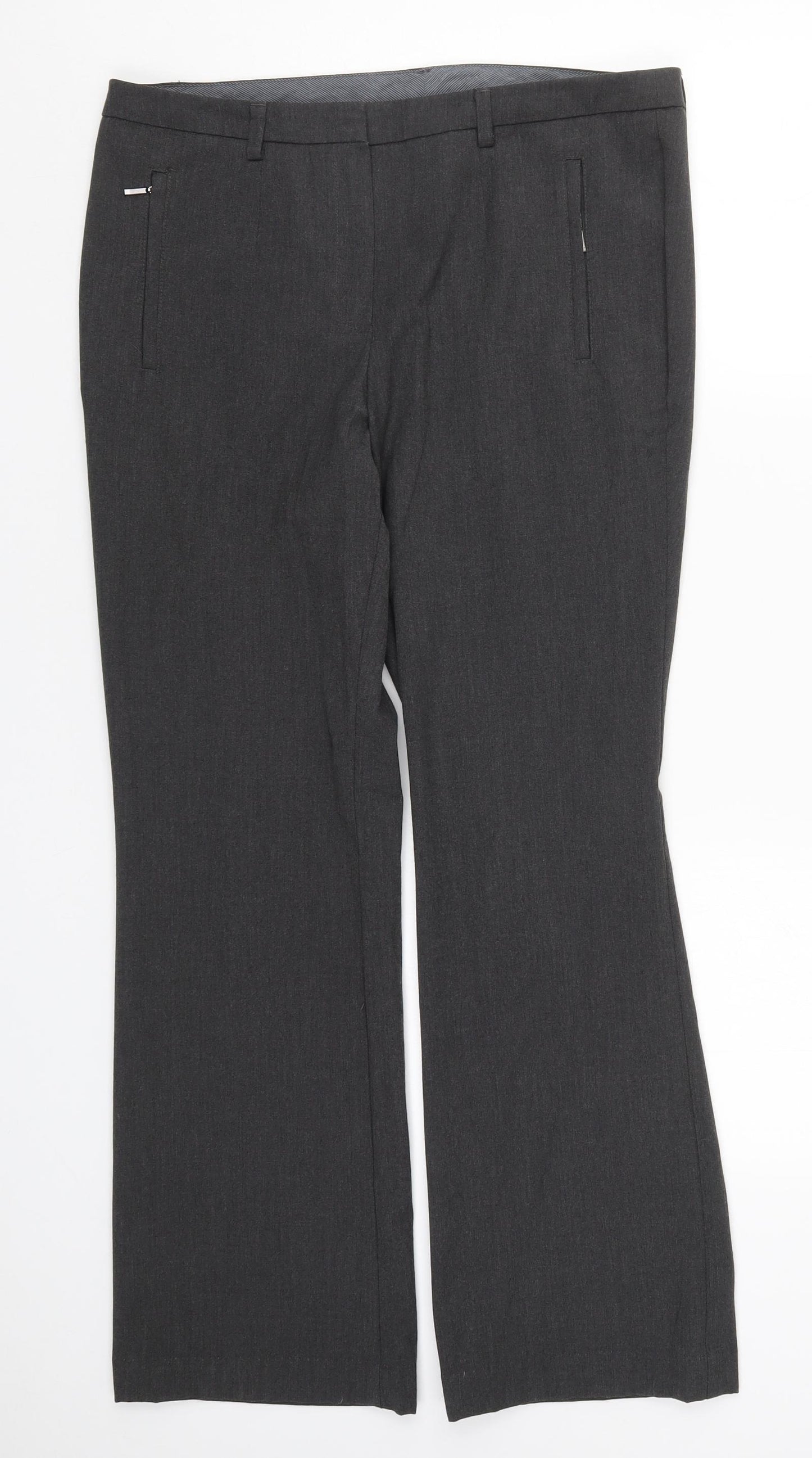 Marks and Spencer Womens Grey   Trousers  Size 32 in L28.5 in