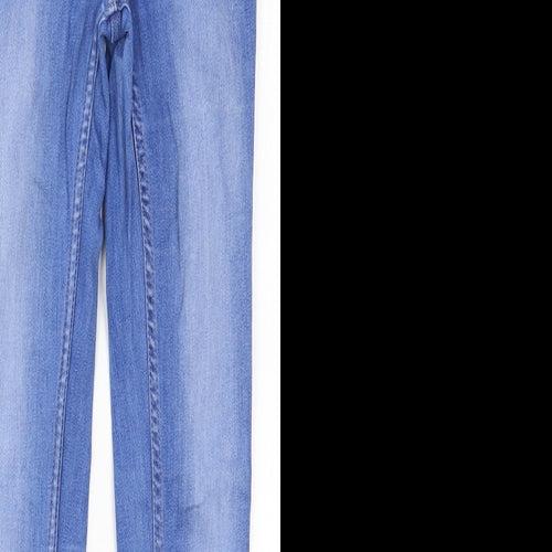 Marks and Spencer Womens Blue  Denim Skinny Jeans Size 8 L27 in