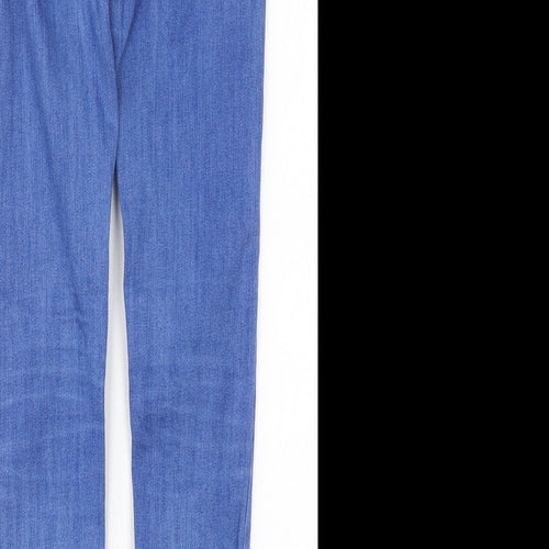 Marks and Spencer Womens Blue  Denim Skinny Jeans Size 8 L27 in