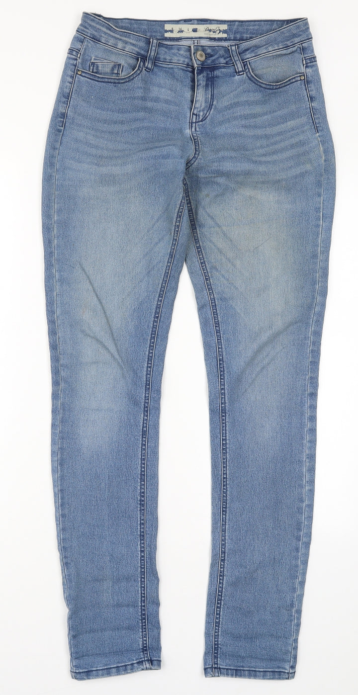 Denim Co Womens Blue Denim Skinny Jeans Size 8 L31 in