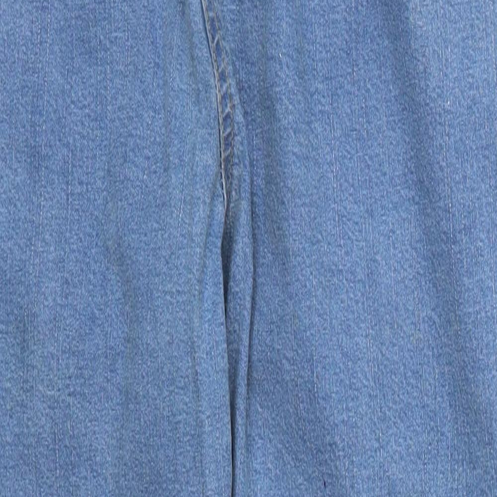Being Casual Womens Blue  Denim Straight Jeans Size 16 L28 in