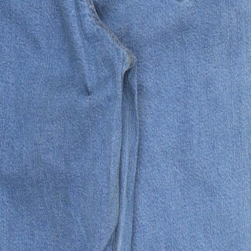 Being Casual Womens Blue  Denim Straight Jeans Size 16 L28 in