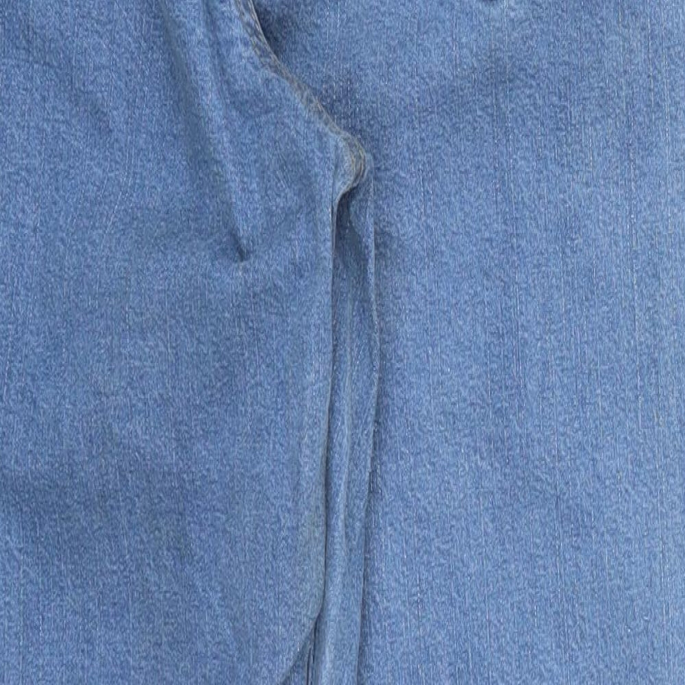 Being Casual Womens Blue  Denim Straight Jeans Size 16 L28 in