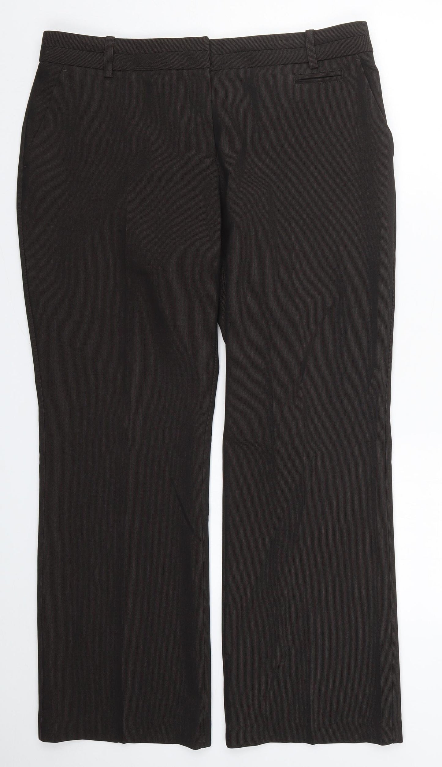 NEXT Womens Brown   Trousers  Size 14 L28.5 in