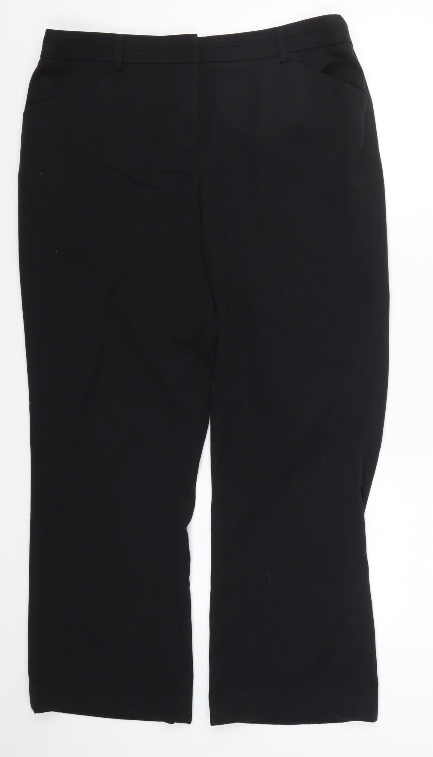 TU Womens Black   Trousers  Size 14 L25.5 in
