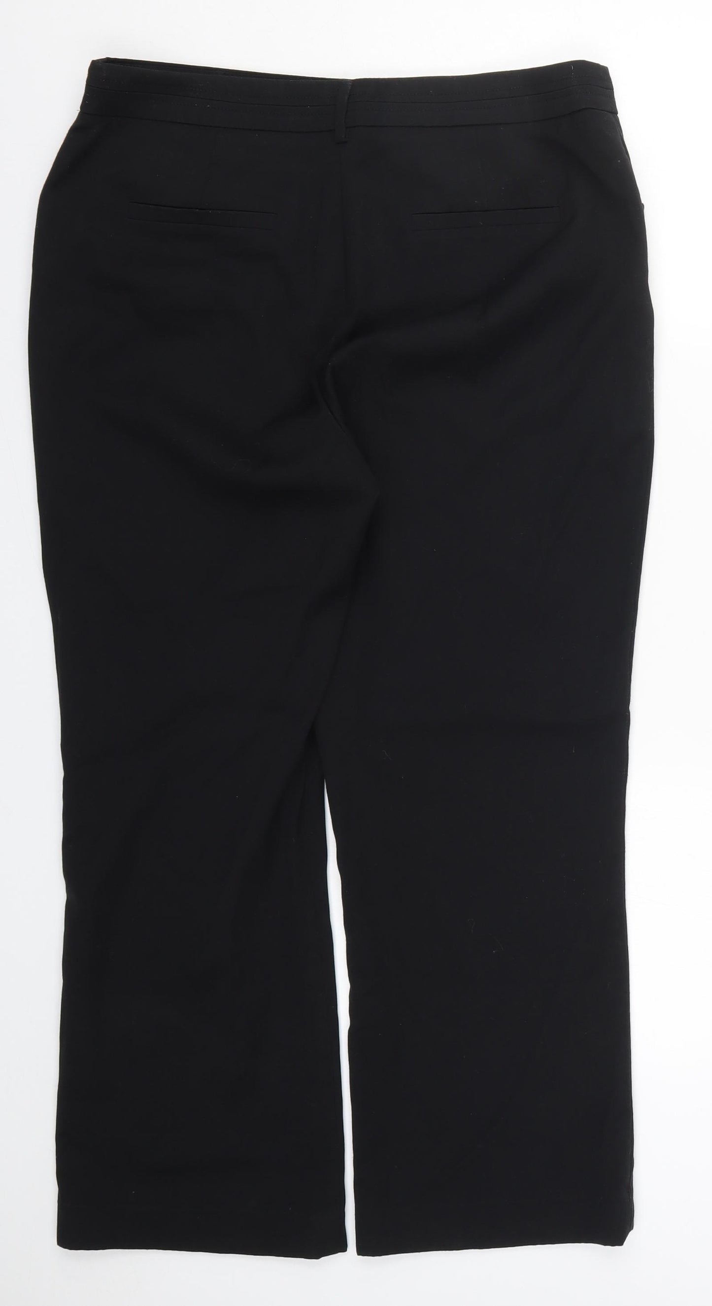 TU Womens Black   Trousers  Size 14 L25.5 in